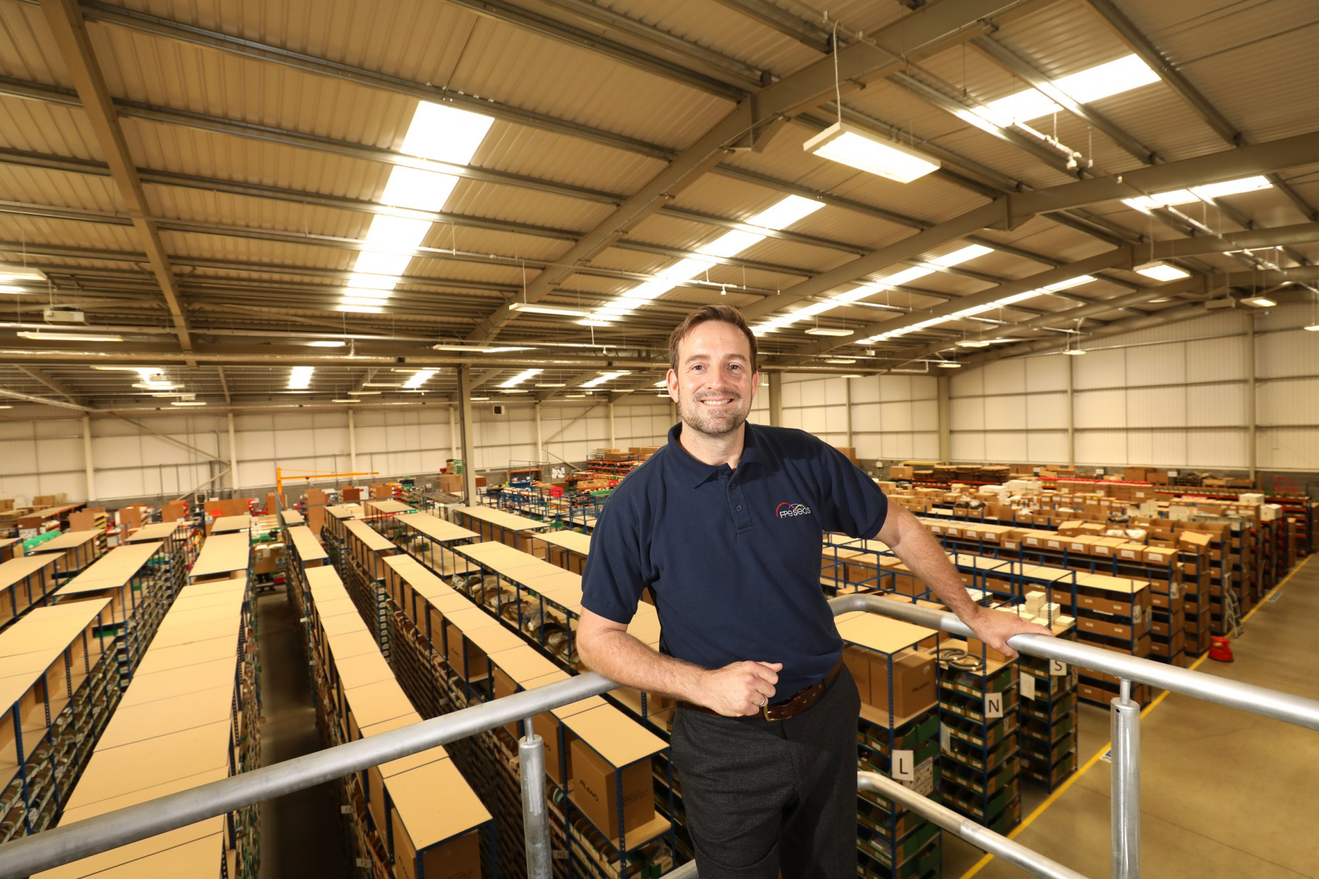 Steve Ellis, Managing Director, FPE Seals taken at their Darlington distribution centre